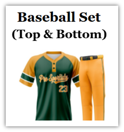 Customized Baseball Set (Top & Bottom)