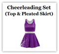 Customized Cheerleading Set (Top & Pleated Skirt)