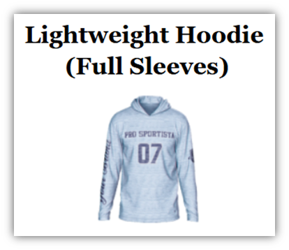 Customized Lightweight Hoodie (Full Sleeves)