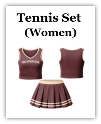 Customized Tennis Set (Women)